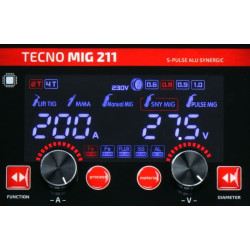 TECNO MIG 211 S-PULSE ALU SYNERGIC