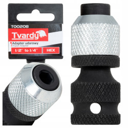 Adapter udarowy 1/2" na 1/4" HEX TVARDY T00208