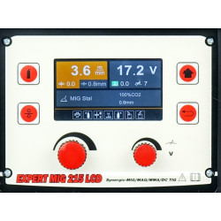 Spawarka IDEAL EXPERT MIG 215 LCD MIG/MMA/TIG SYNERGIC ALU — zdjęcie 7