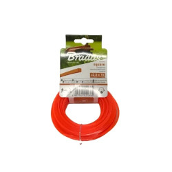 Żyłka tnąca kwadratowa 2,0mmx15mb (10) BRADAS