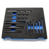 Wykretaki do śrub z wiertłami 12 szt. HT8G400