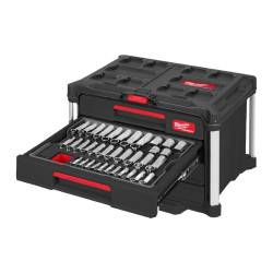 Zestaw grzechotek i nasadek 1/4, 3/8 i 1/2 cala w PACKOUT, 244 elementy Milwaukee 4932501864