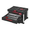 Zestaw grzechotek i nasadek 1/4, 3/8 i 1/2 cala w PACKOUT, 244 elementy Milwaukee 4932501864