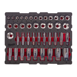 Wkład PACKOUT z nasadkami 1/2 cala, 42 elementy Milwaukee 4932501869