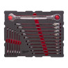 Wkład PACKOUT z kluczami płasko-oczkowymi z grzechotką MAX BITE, 17 elementów Milwaukee 4932501872