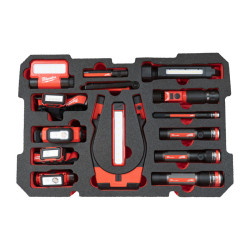 Pusty wkład piankowy PACKOUT na oświetlenie Milwaukee 4932499006