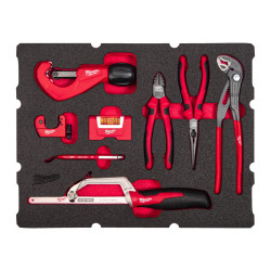 Wkład PACKOUT z narzędziami dla hydraulika, 8 elementów Milwaukee 4932493639