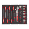 Wkład z grzechotką i nasadkami 1/4 cala, 35 elementów Milwaukee 4932480717
