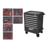 Szary wózek narzędziowy TOOLGUARD 27 cali z wyposażeniem Milwaukee 4932500746