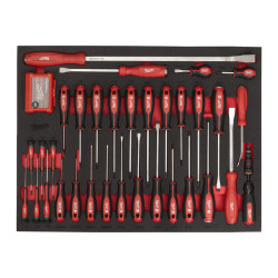 Wkład z wkrętakami i łomami, 70 elementów Milwaukee 4932502084