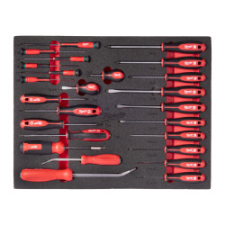 Wkład z wkrętakami i łomami, 38 elementów Milwaukee 4932500755