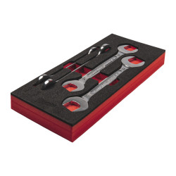 Wkład z kluczami płaskimi dwustronnymi, 4 elementy Milwaukee 4932493630