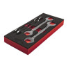 Wkład z kluczami płaskimi dwustronnymi, 4 elementy Milwaukee 4932493630