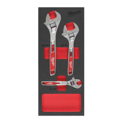 Wkład z kluczami nastawnymi, 3 elementy Milwaukee 4932492397