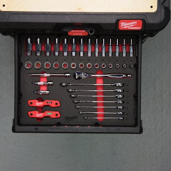 Wkład PACKOUT z nasadkami 3/8 cala i kluczami Milwaukee 4932493640 – zdjęcie 1