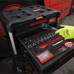 Wkład z grzechotką i nasadkami 1/2 cala  70 elementów Milwaukee 4932480716 – zdjęcie 2